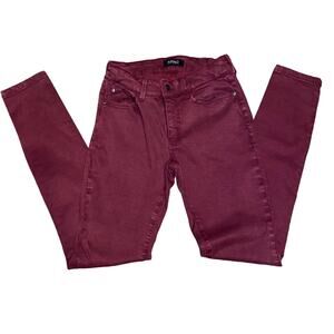 Buffalo David Bitton Hope Skinny BL14409 Jeans Size 26 Burgundy